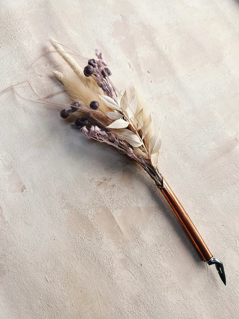 Handmade Floral Quill Calligraphy Pen