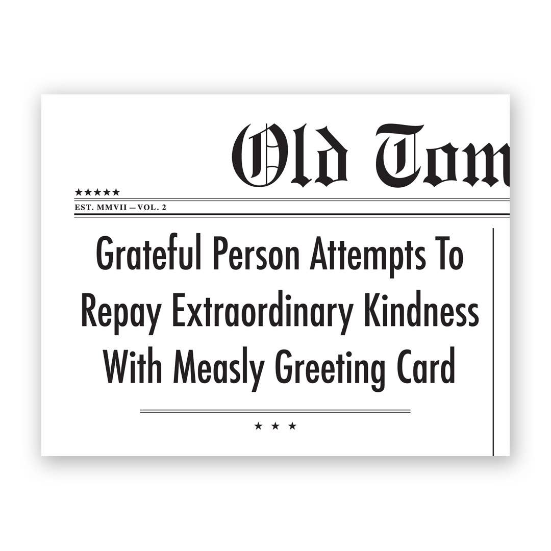 Fake News: Measly Greeting Card