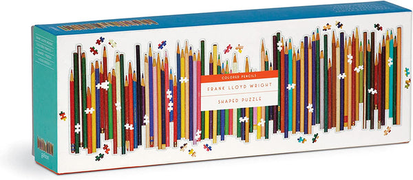 Puzzle panoramique en forme de crayons de couleur Frank Lloyd Write {1000 pièces} 