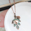 Mint Patina Acorn and Branch {multiple styles}