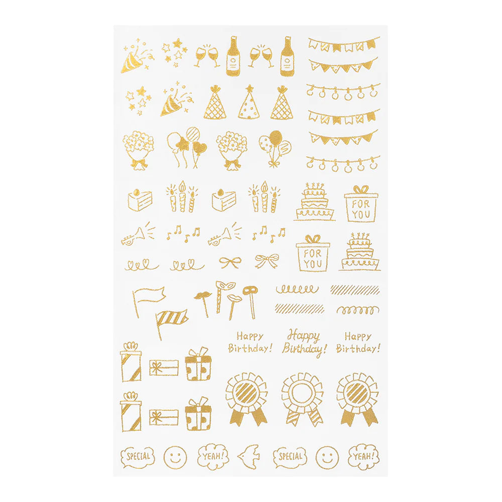 Midori Gold Foil Transfer Stickers {multiple styles}