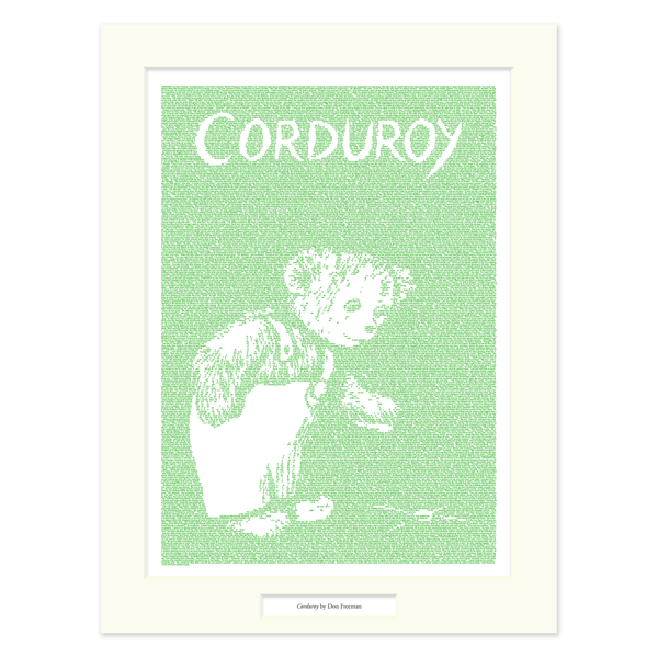 Matted Book Art | Corduroy