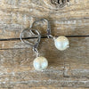 White Pearl Earrings | Repurposed Vintage