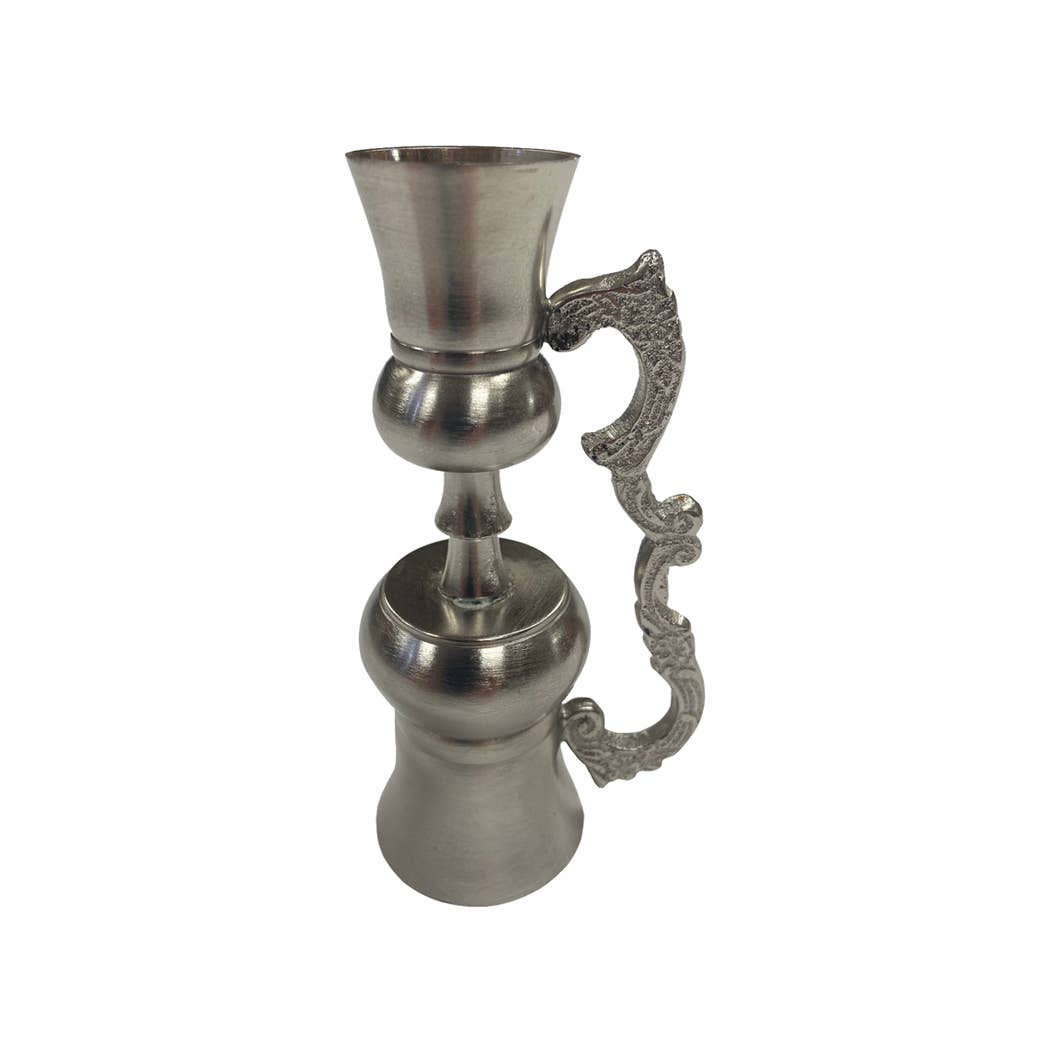 Pewter-Plated Double Jigger