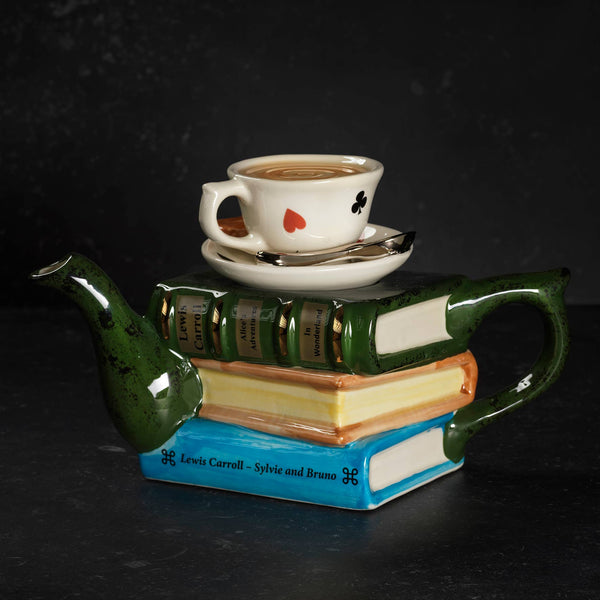 Lewis Carroll Books and Tea Novelty | Teapot | Full Size