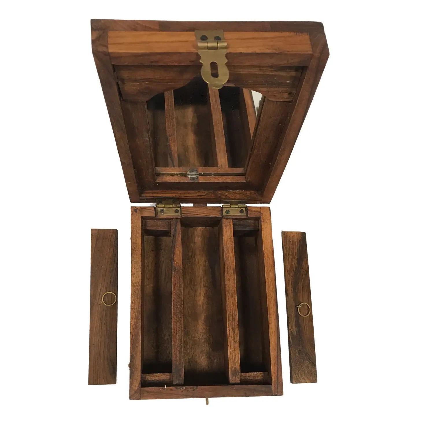 Colonial Wood Traveling Shaving Box Gift Set