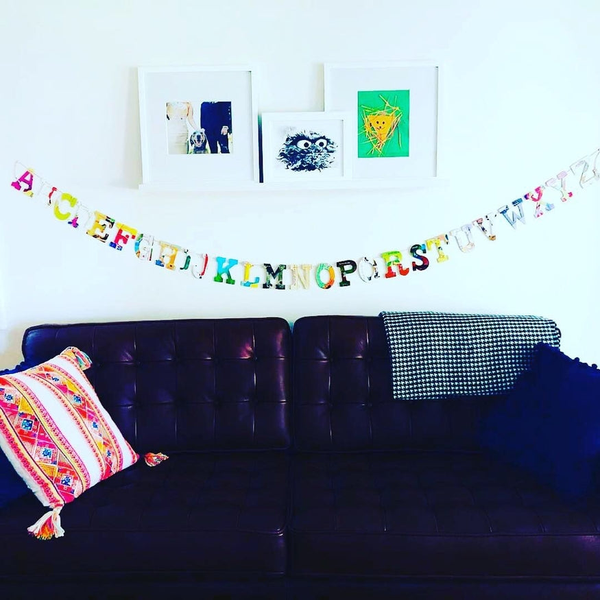 Upcycled Book Garland | Alpha