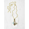 Vintage Aqua Moonglow Bellamy Necklace