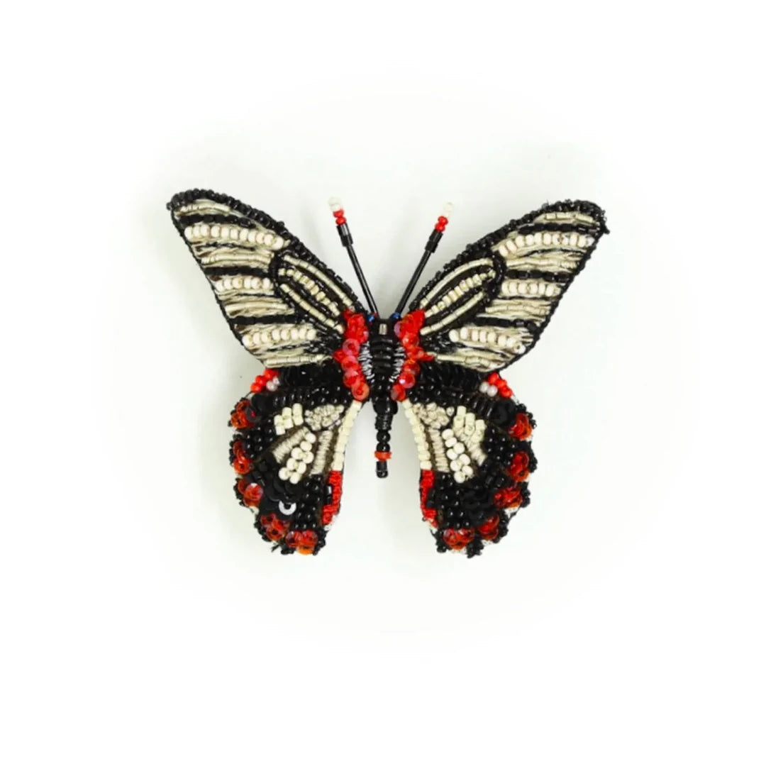 Broche papillon ballerine noire