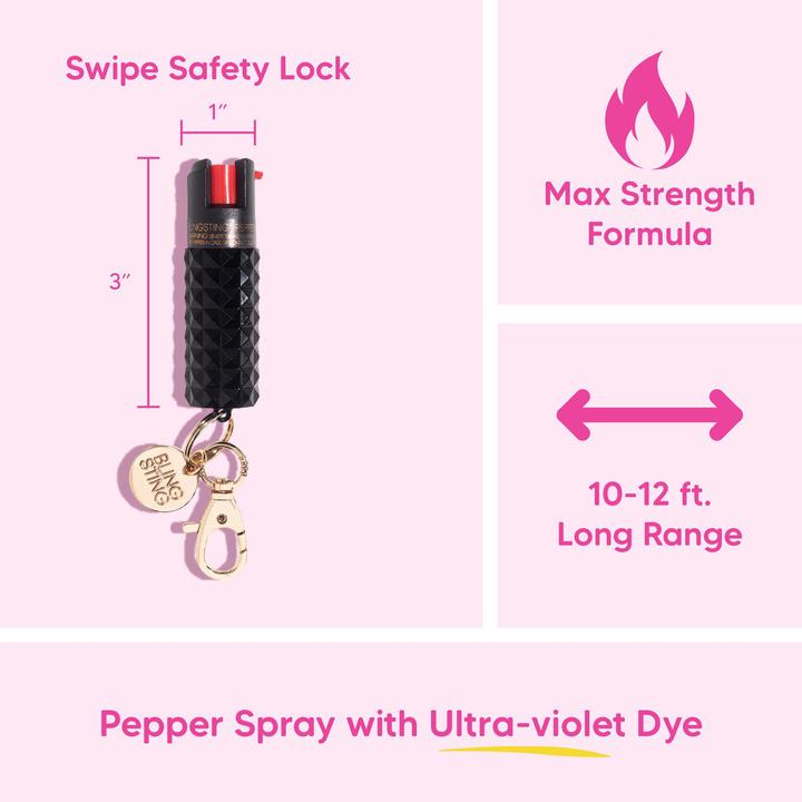 Metallic Studded Pepper Spray