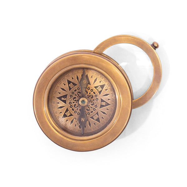 Engraved Compass | Hafiz {with magnifying glass}