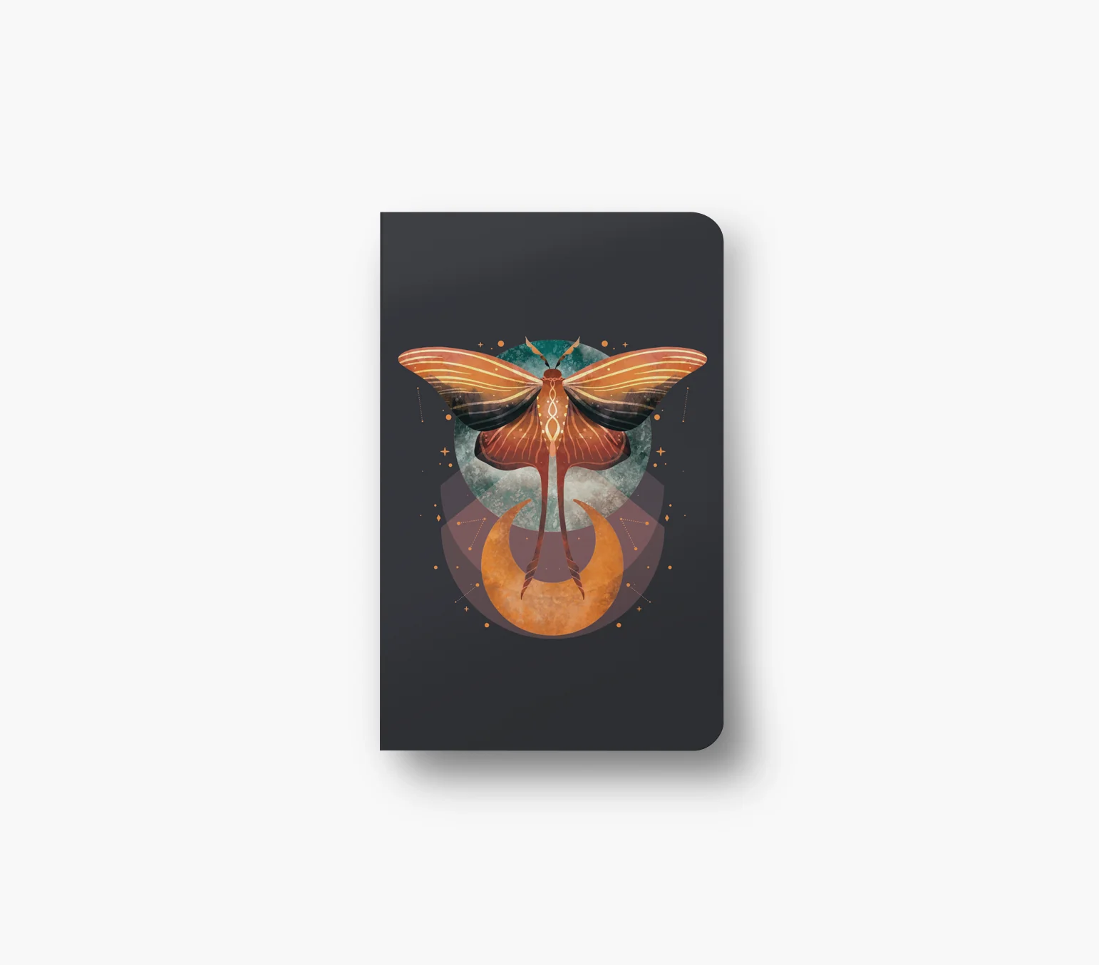 Cosmic Moth Layflat Notebook
