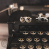 boutons de manchette clés de machine à écrire vintage | XO