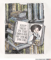 Bookworm Cling Stamp Set