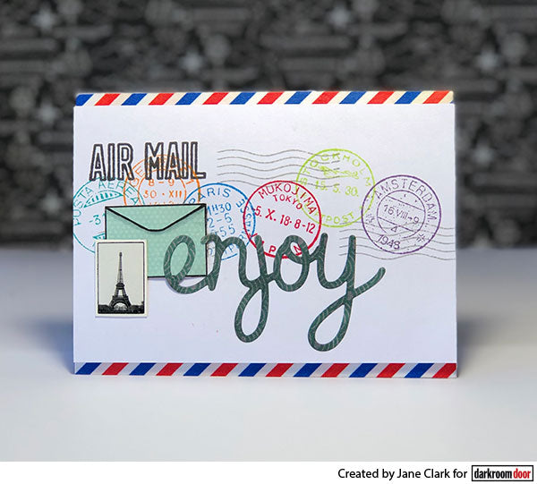 Global Postmarks Cling Stamp Set