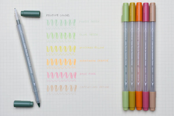 Midori Color Pens for Paintable Stamps {Positive Colors}