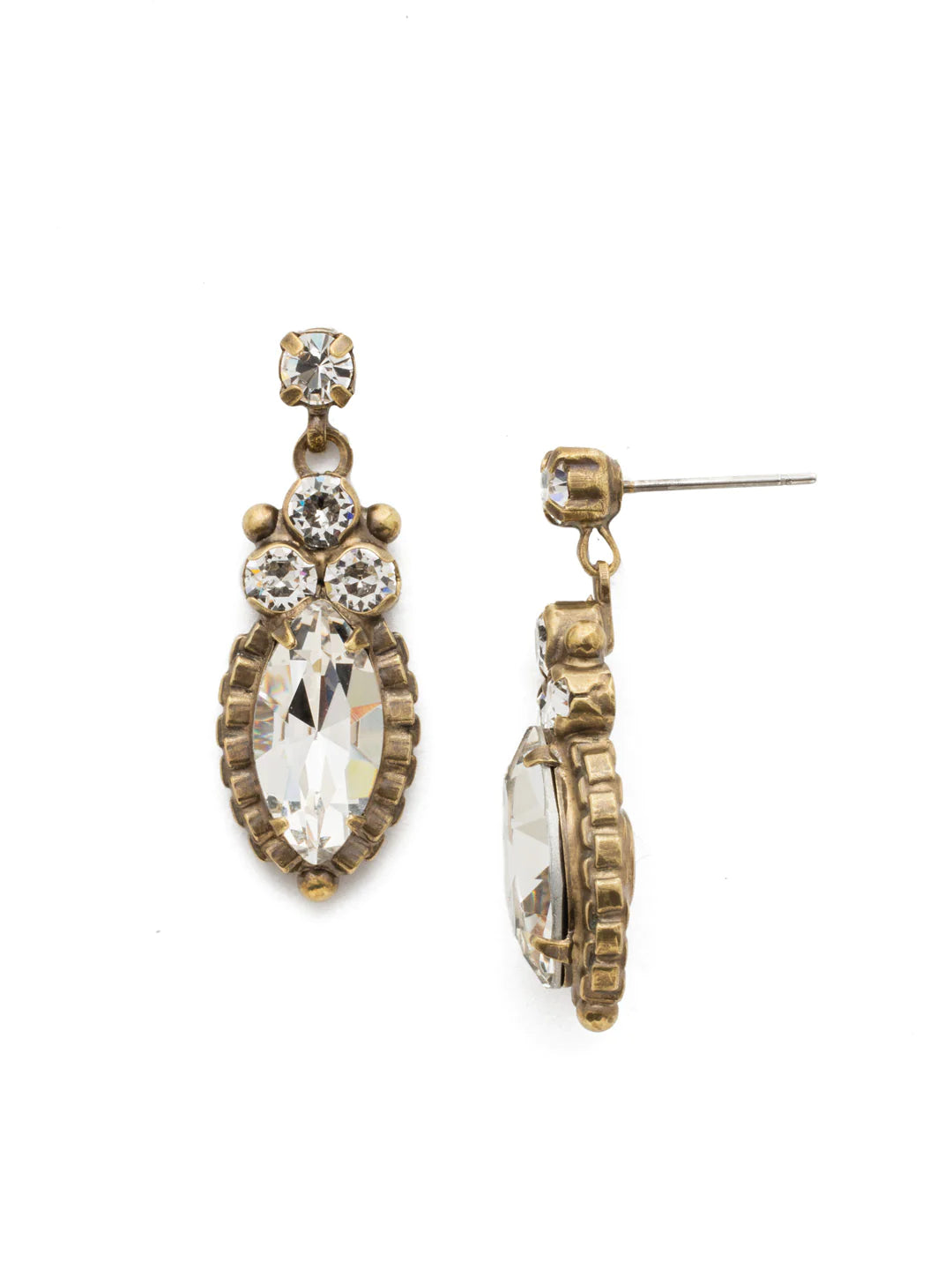 Noble Navette Drop Earring | Crystal Collection