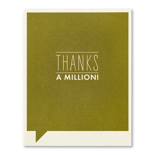 Millions | Carte de remerciement