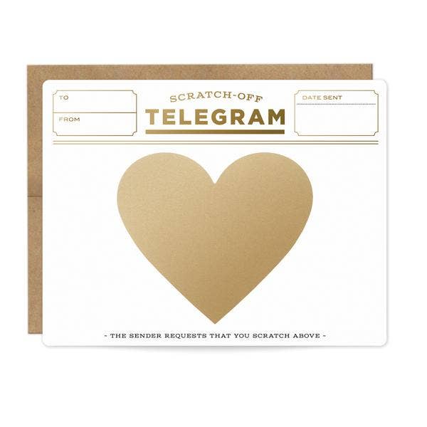 Carte à gratter Gold Telegram {Pack de 6}
