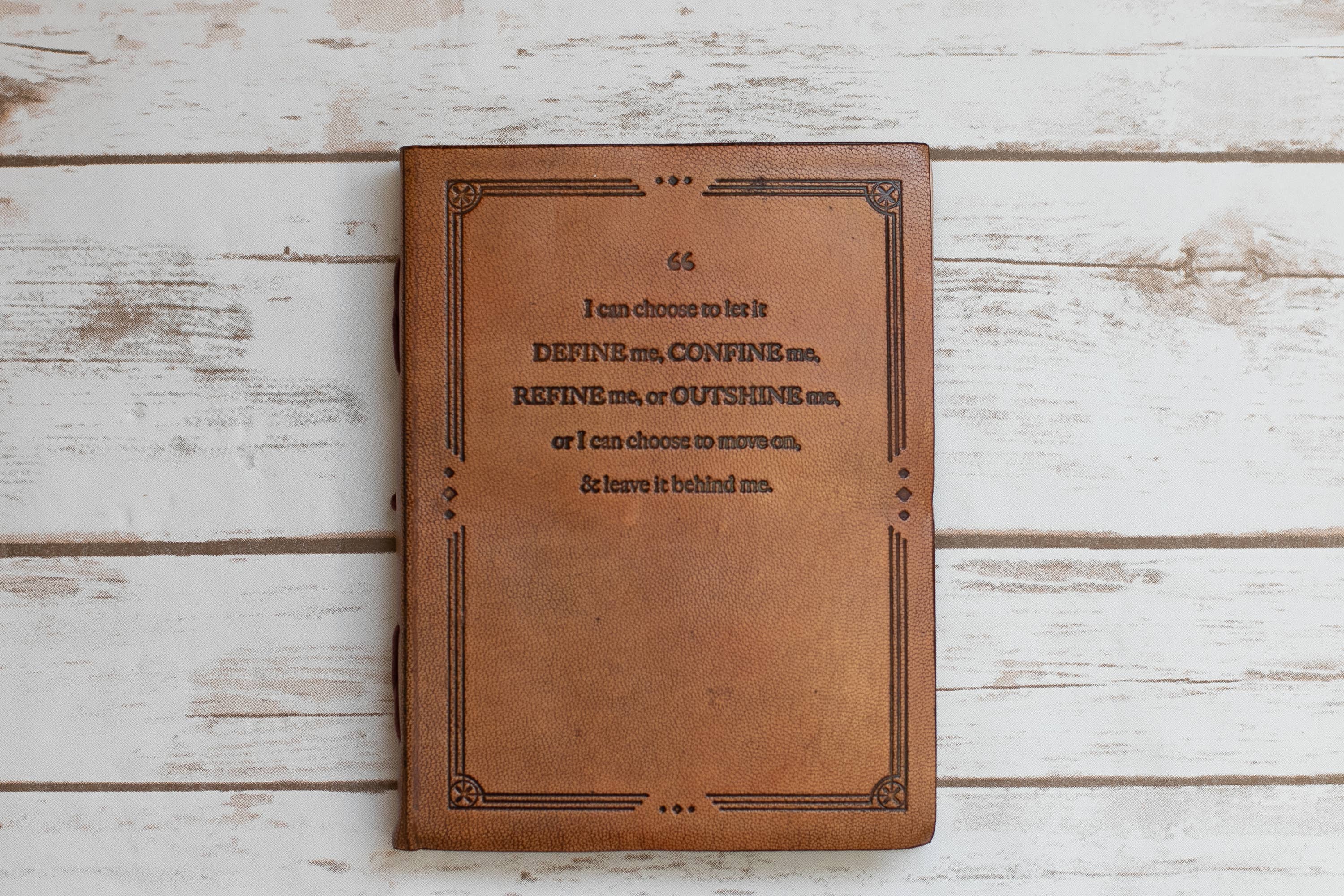 Handmade Leather Journal {6x8} | I Can Choose