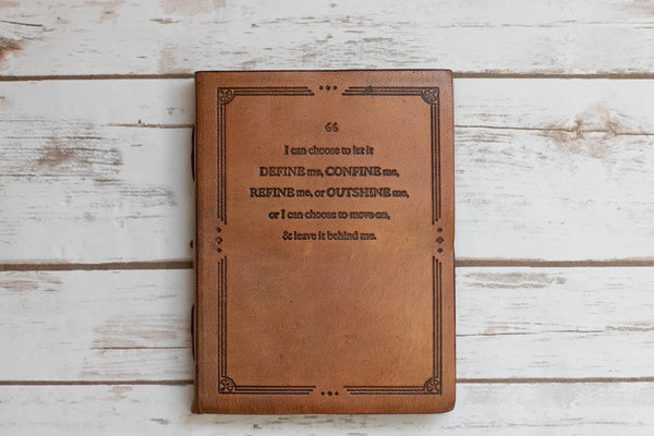 Handmade Leather Journal {6x8} | I Can Choose