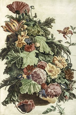 Vase avec guirlande florale | Johan Teyler {1648-1709} | Impression artistique 30