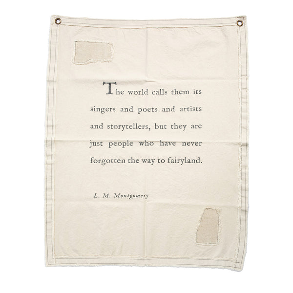 Singers, Poets, Artists, and Storytellers Wall Tarp {L.M. Montgomery}