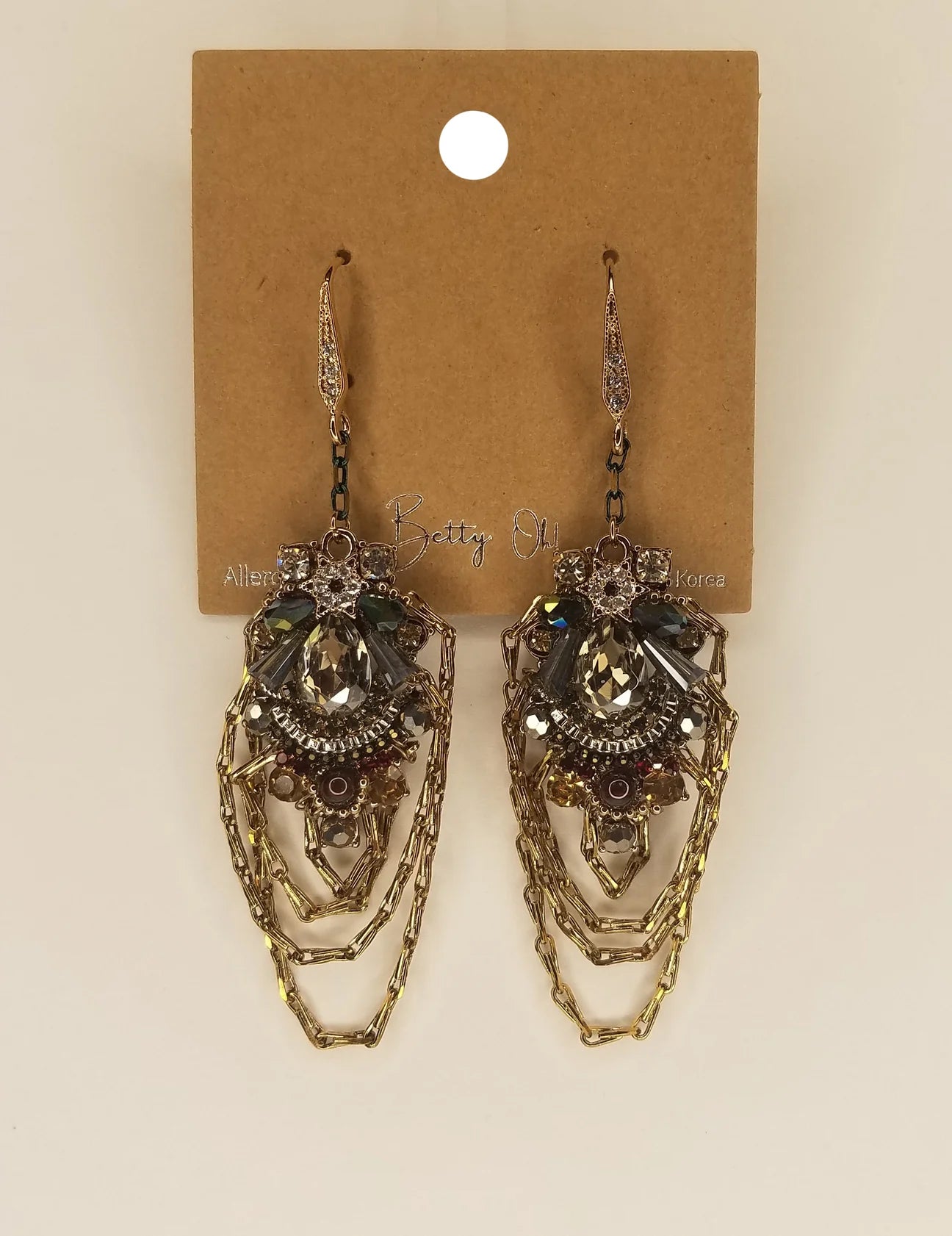 Choco Gold Cicada Necklace & Earrings