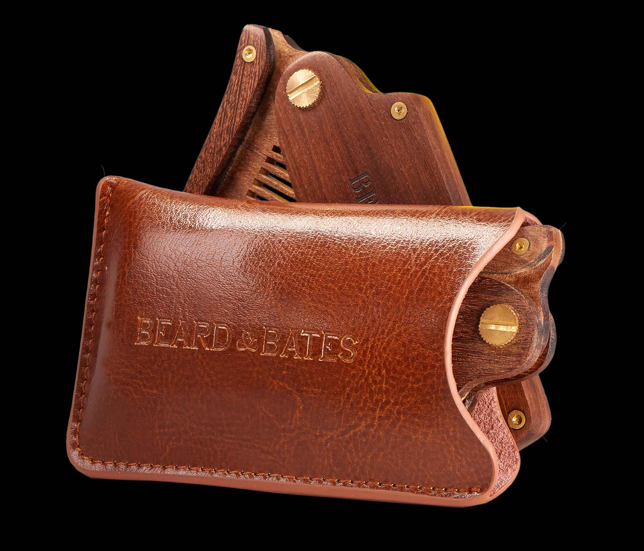 Genuine Leather Pouch {for The Sandalwood Switchblade Comb}