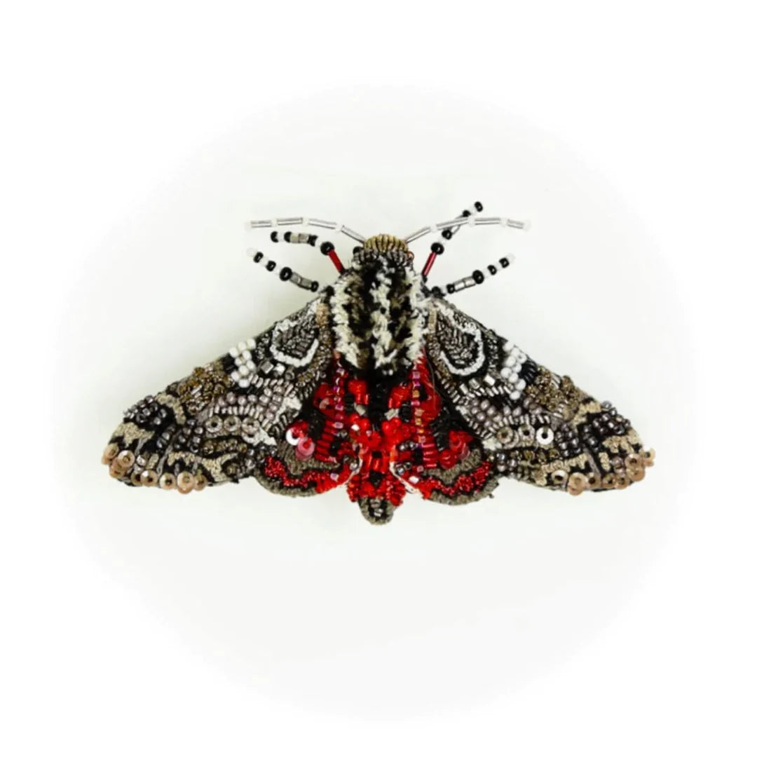 Broche peinte Tiger Moth