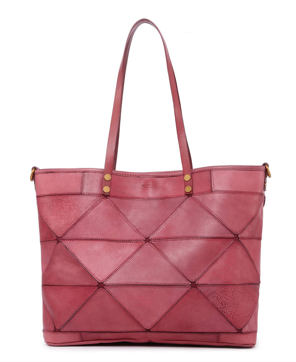 Prism Leather Tote | Lilac