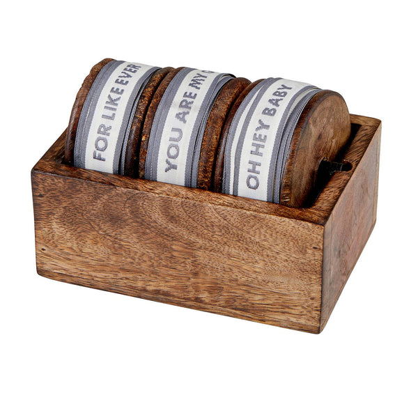 Sentiment Trio Ribbon Spool {Forever + You + Baby}