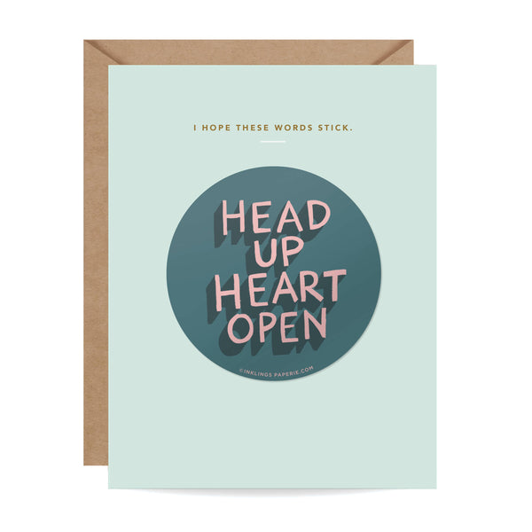Head Up, Heart Open {sticker}