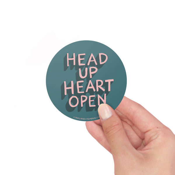 Head Up, Heart Open {sticker}