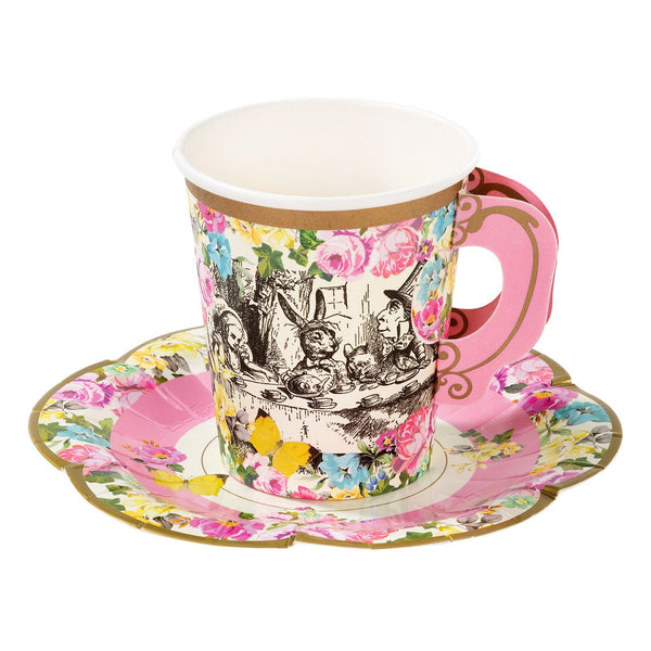 Alice au pays des merveilles Tea Party | Ensemble tasses et soucoupes