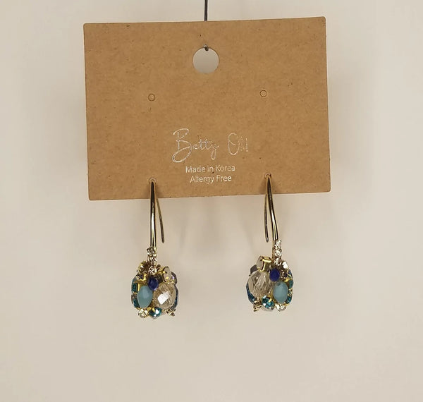 Angular Drop Crystal Earrings {multiple color options}