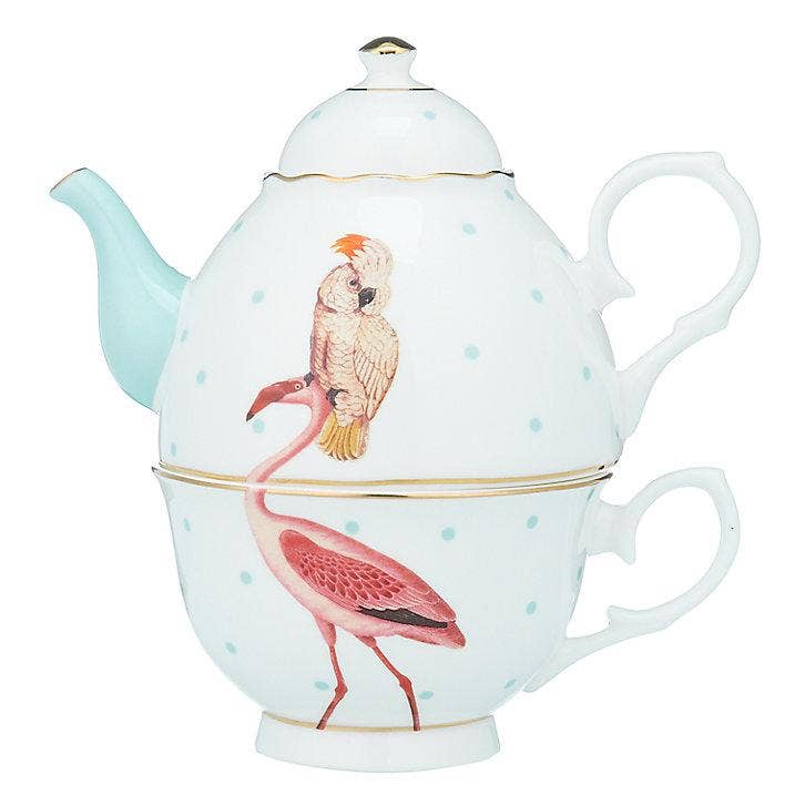 Tea For One Set | Flamingo + Cockatoo