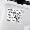 Chloroform Vinyl Sticker