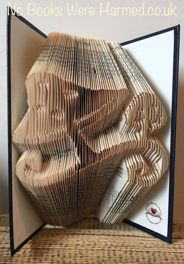 Toadstools Hand Folded Book Art