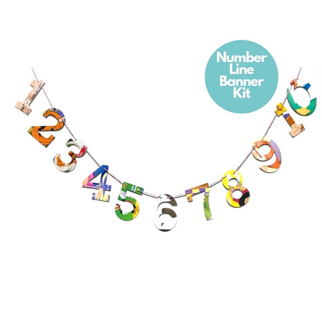 Upcycled Book Garland | Numbers