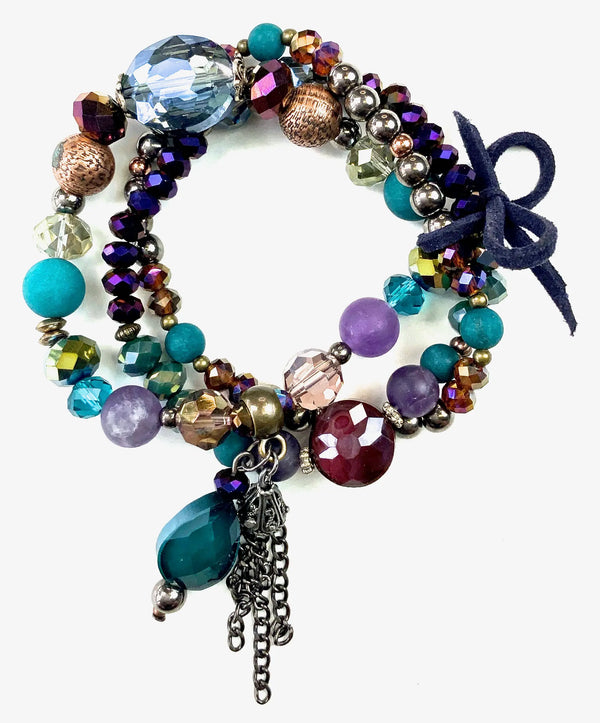 Bracelet extensible multi-perles | Collection Aurore