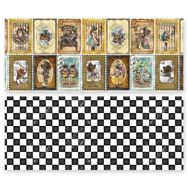 Wonderland Slimline 3.5" x 8.5" Paper Pack