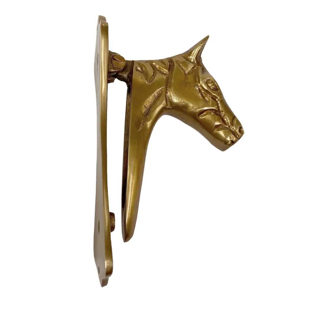 Antiqued Brass Horse Head Door Knocker