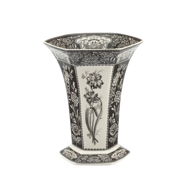 Patrimoine Spode | Vase hexagonal de 10,5 po {Floral}