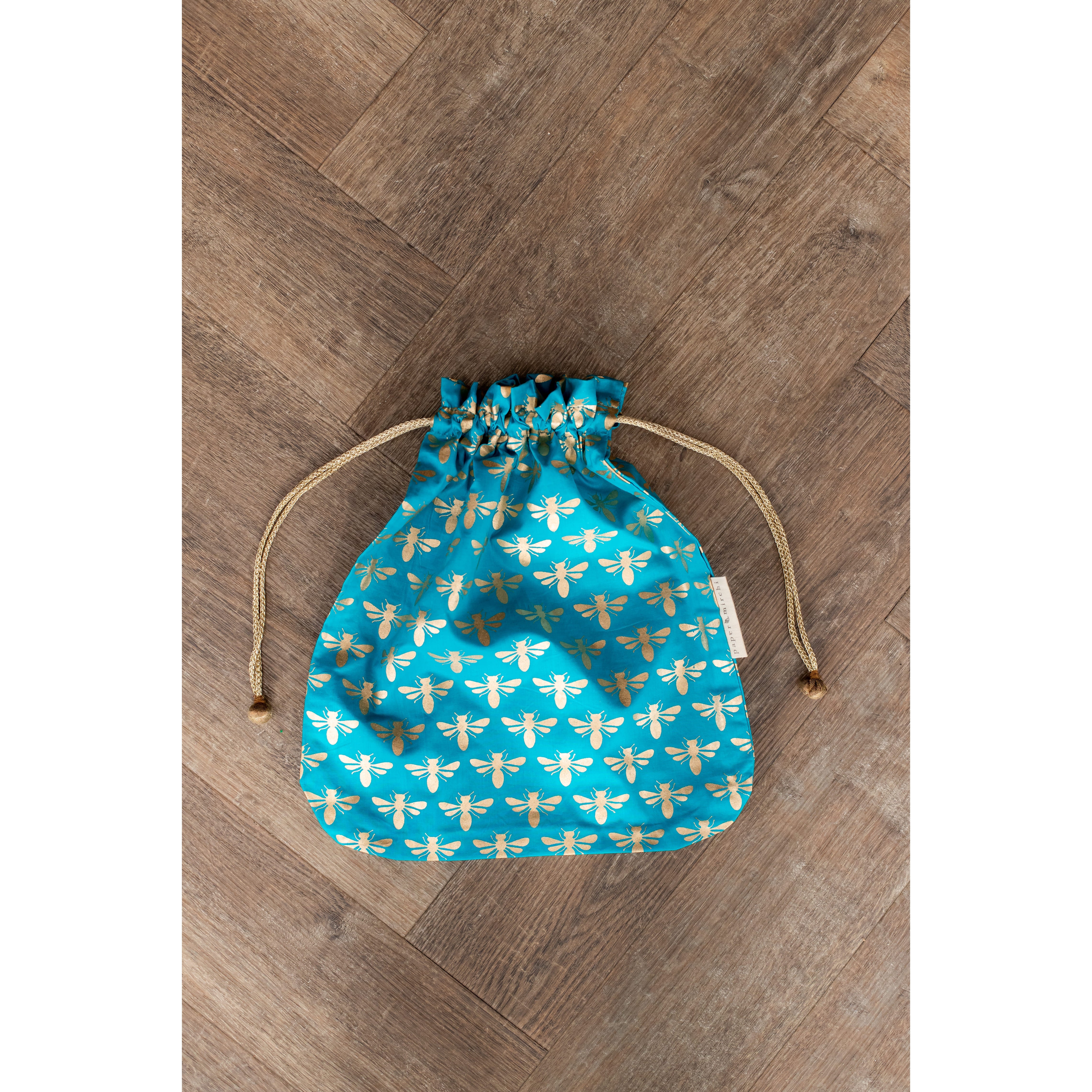 Reusable Drawstring Gift Bags | Luxe Gold Range {multiple sizes & colors}
