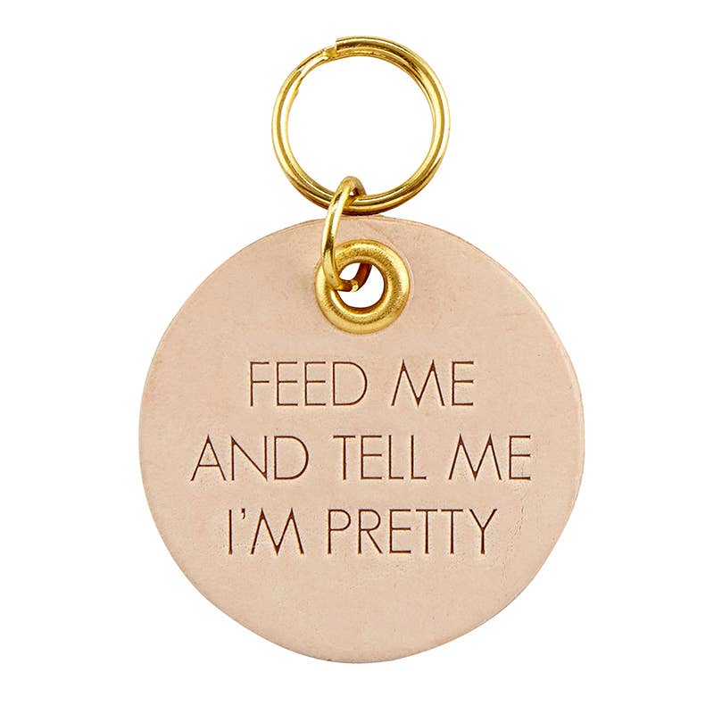 Leather Pet Tag {multiple quotes}