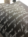Calligraphy Practice Book on Lined Black Paper