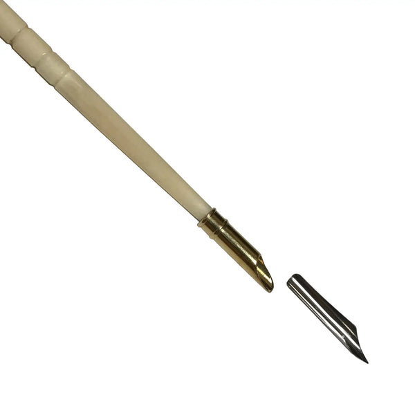 Off-White Turned Ox Bone Nib Pen