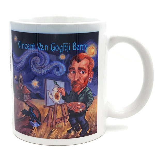 Ar'tea'stic Porcelain Mug | "Vincent Van Goghji Berry"
