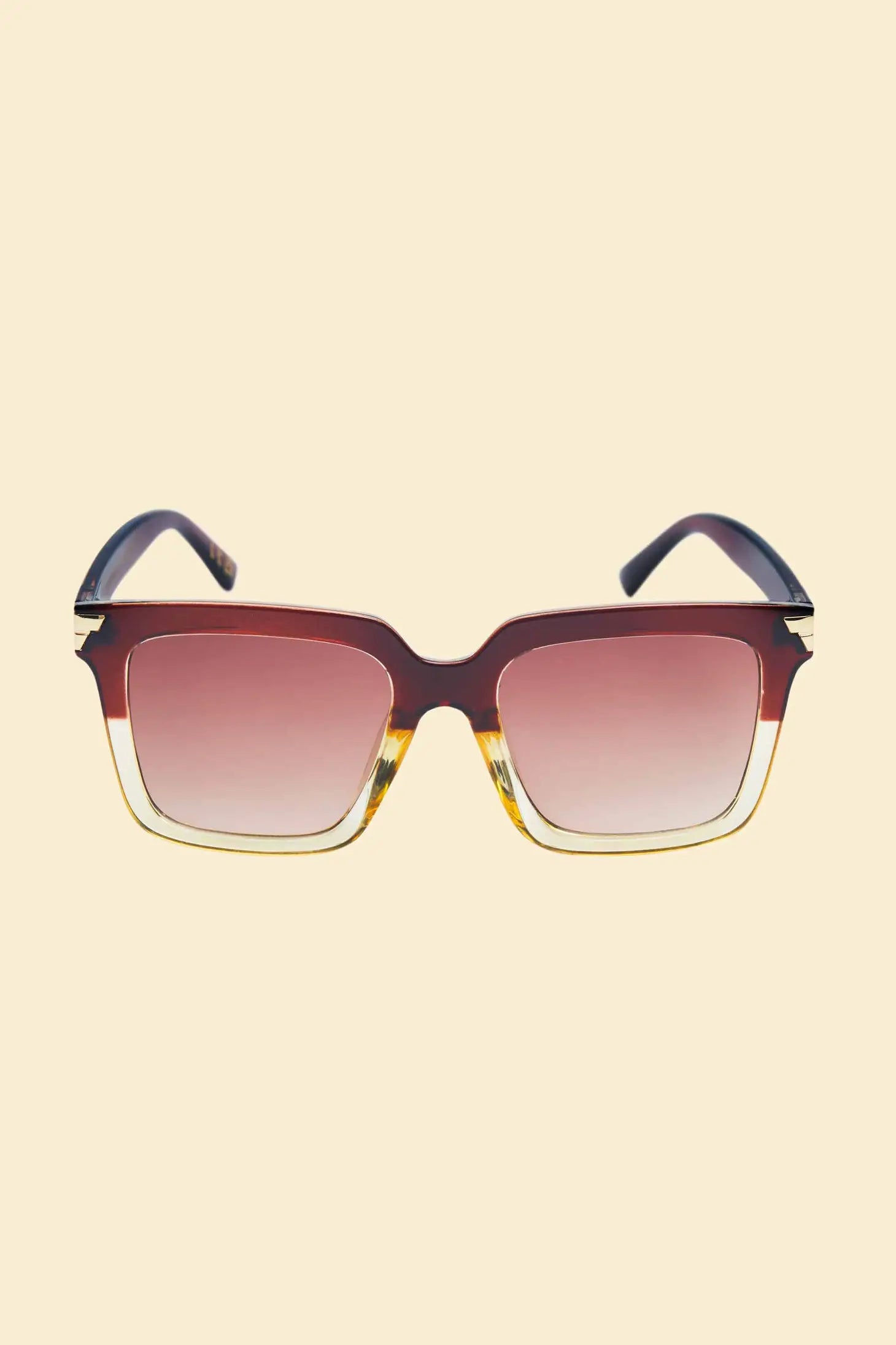 Luxe Fallon Sunglasses | Mahogany/Nude